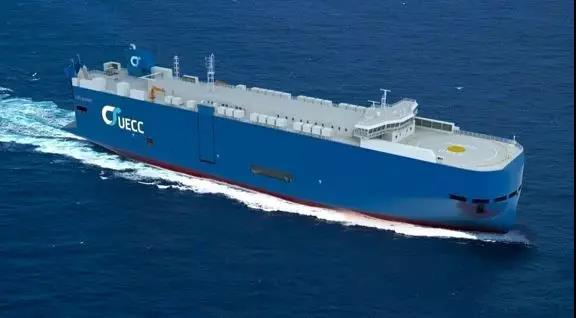 世界首艘LNG雙燃料+電池混合動力汽車運輸船